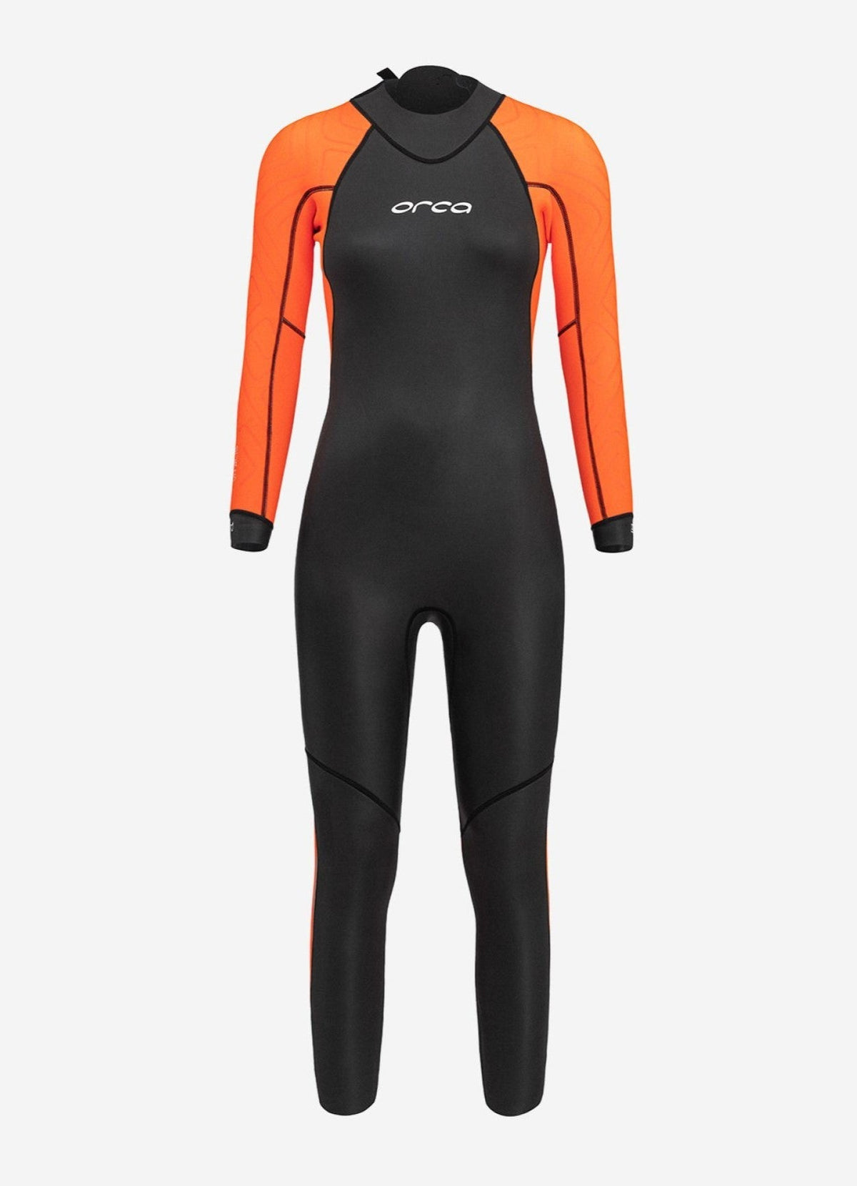 Vitalis Openwater Hi-Vis naisten märkäpuku, edestä - Orca