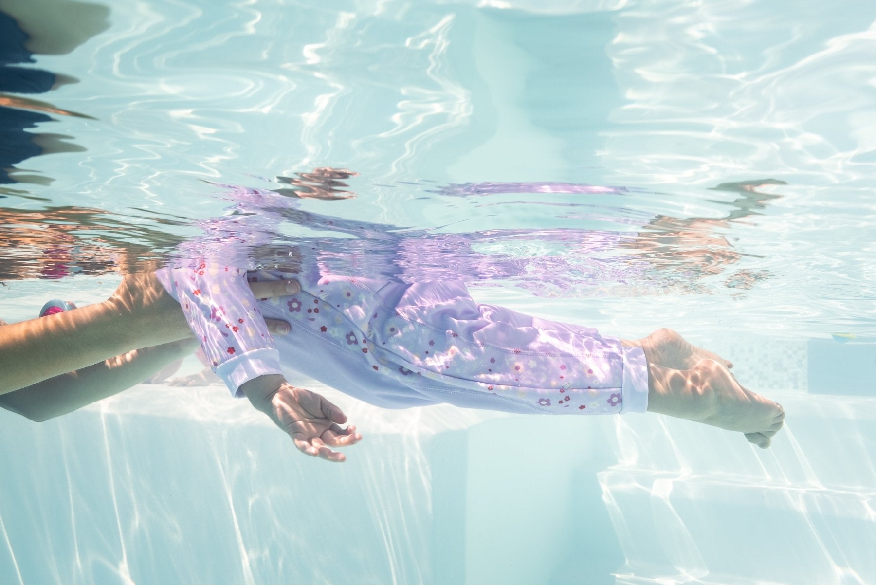 Warm in One lasten lämpöuimapuku, Lilac SpringSplashy