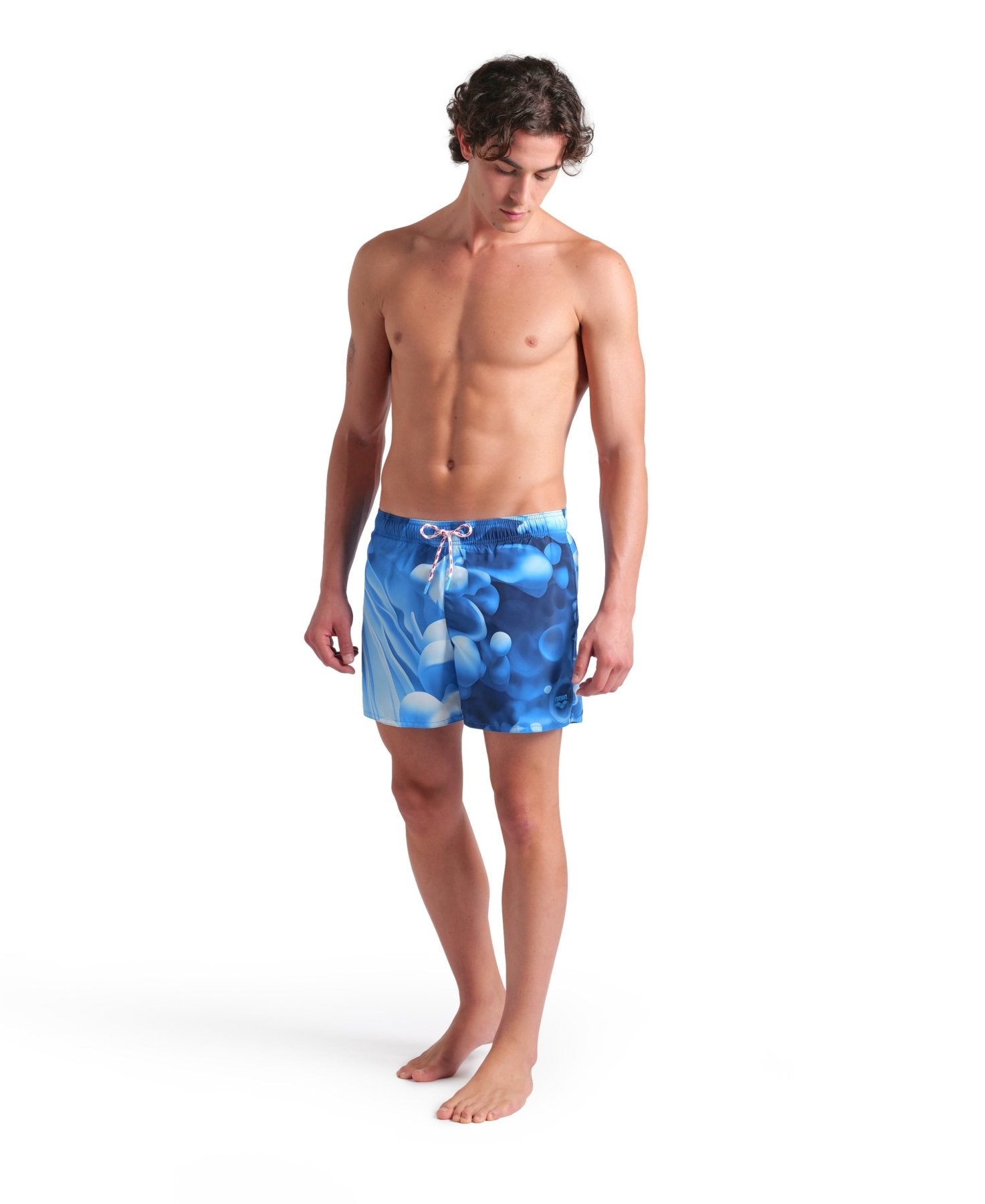 Water Prints Beach Short miesten uimashortsit, sininen - Arena