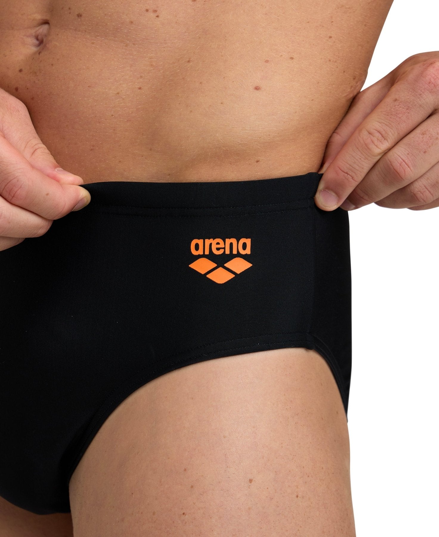 Zip Brief 9 cm miesten uimahousut, musta - Arena