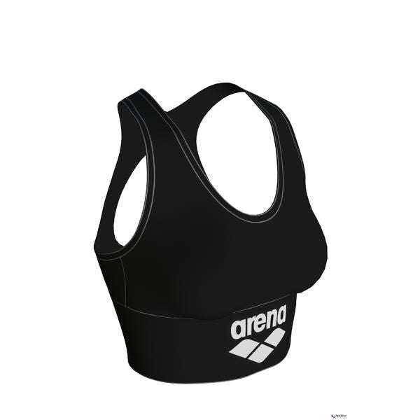 Gym Bra Top Logo, musta L