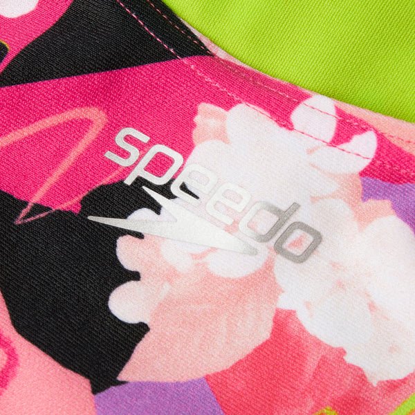 Punk floral Allover tyttöjen uimapukuSpeedo