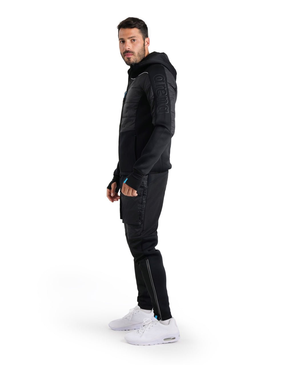Team Hooded F/Z Jacket takki, mustaArena