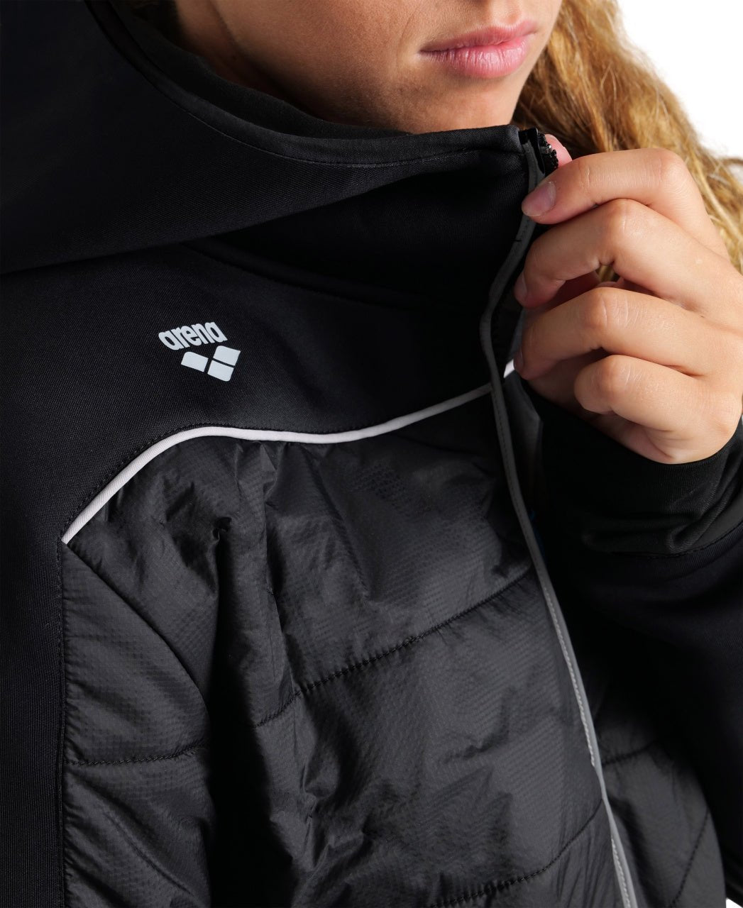 Team Hooded F/Z Jacket takki, mustaArena