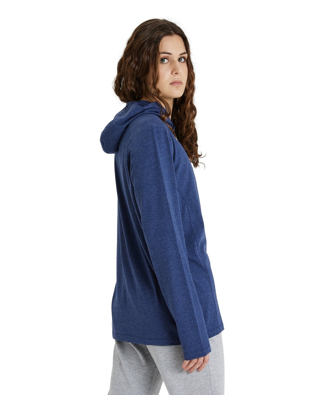 Team Hooded Long Sleeve huppari, tummansininenArena