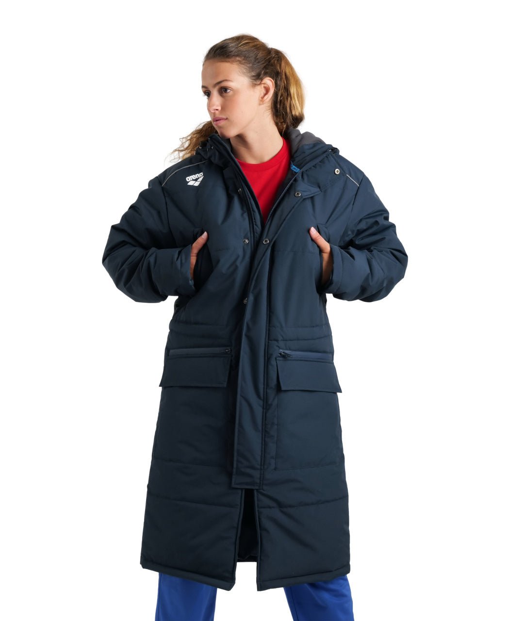 Team Parka Solid parkatakki, tummansininenArena
