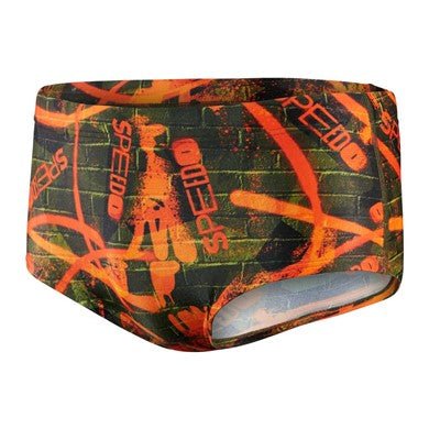 Wall Spray 17cm Brief miesten uimahousut, oranssi - vihreäSpeedo